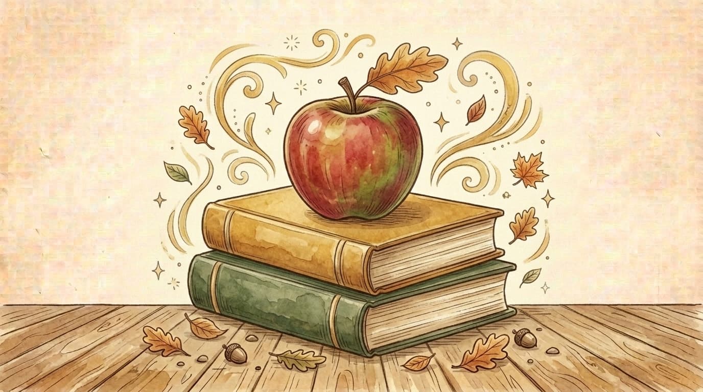 Illustration apple books, article « Edukacja zdrowotna 2026/2027: obowiązkowość, godziny i pierwsze zajęcia »