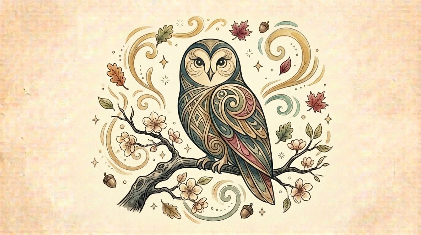 Illustration owl, article « Dodawanie i odejmowanie do 20: zadania na dwa poziomy »